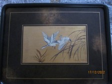 Gemälde - chinesische Malerei auf Holz - ca. 53x40x2,5 cm