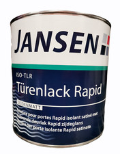 Türen Lack Lack Farbe  ISO Türenlack Rapid weiß Seidenmatt Jansen  750ml