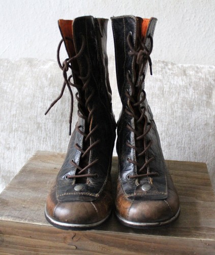 Extravagante lederstiefeletten - extravagante,