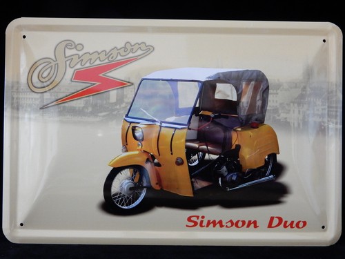 Blechschild simson moped duo - simson,