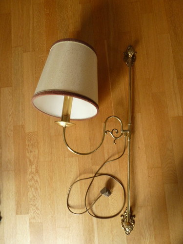 Vintage wandlampe messing - vintage,