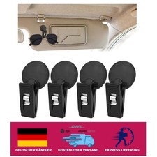 Vielseitige Parkscheinhalter - 4 Stück Schwarz für sichere Befestigung im Auto