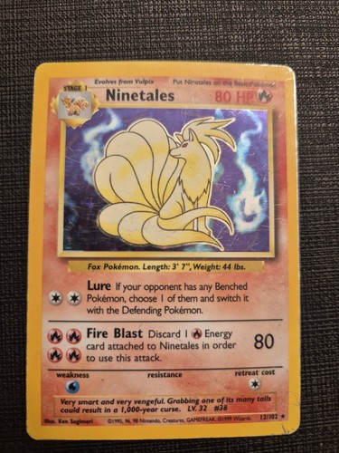 Pokémon ninetales 102 - pokémon, 12/102