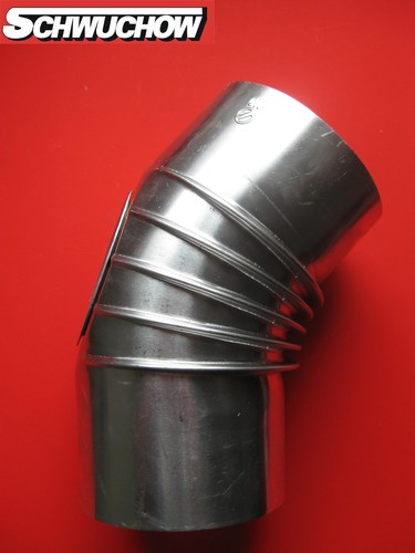 Abgas bogen aluminium 110mm - aluminium,