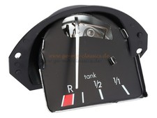 Tankuhr Tankanzeige 12Volt schwarz Kraftstoffvorratsanzeige für VW KÄFER ab 68