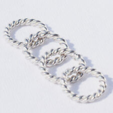 4 Stck. Ring 8mm SILBER 925