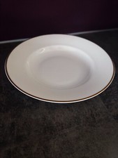 Volkstedt Elfenbein edler Suppenteller mit Goldrand Dm. 24 cm