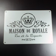 A4 Schablone Maison de Royale