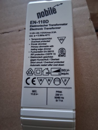 Nobile transformator 110d - nobile, en-110d