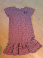 Kleid - Infinity Kids - Gr. 128 - lila - Früchte - kurzarm