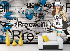 3D Alphabet Gemalt 477 Tapete