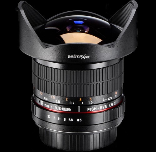 Fisheye objektiv 8mm für - 3,5,