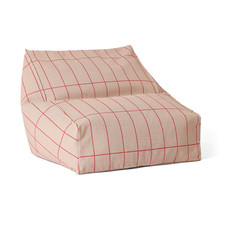 Nobodinoz Sitzsack Vibes Sessel pink rot Baumwolle Komfort Kinderzimmer 74x40 cm