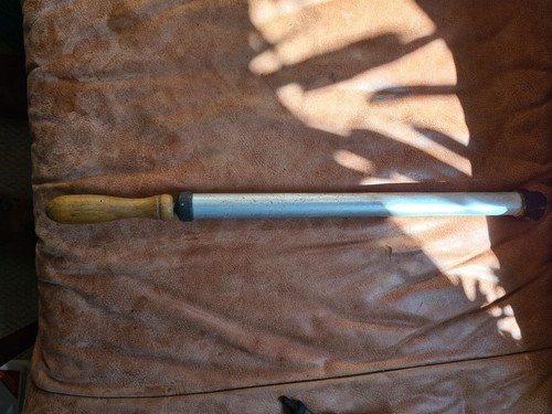 Alte luftpumpe aus aluminium - alte, aluminium/