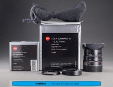 Leica M 35 mm F2.5 Summarit Schwarz 11643 Sehr Guter Zustand 6 Bit OVP