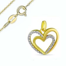 Herz Anhänger mit Ankerkette