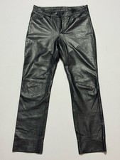 Mac Glatt Nappa Echt Leder Gr 40 Ca L30 Hose Jeans Carrie Pipe 8557