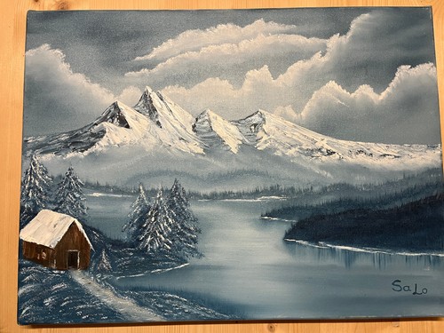 Großes ölbild handgemalt - Ölbild,