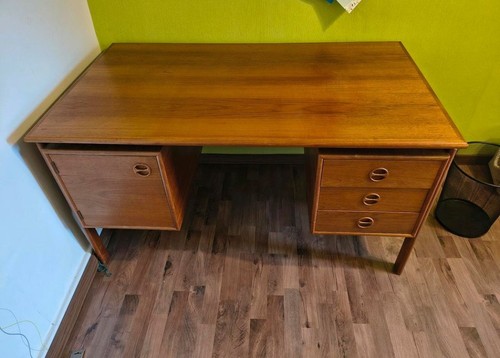 Teakholz schreibtisch arne - teakholz,