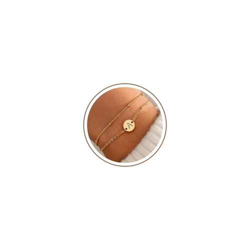 Armband damen gold silber - gold, 18k