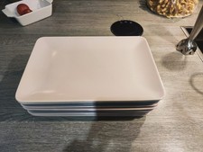 1x Ikea 30x19,5cm rechteckig dinera Frühstücksteller Servierteller Rosa