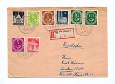 R-Brief Ulm Donau 1951