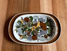 Thomas Kiruna Camargue Servierplatte 32,5cm, Braun, 70er Jahre