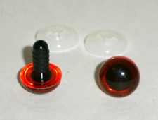Teddyaugen Kunststoffaugen rotbraun amber 12 mm Sicherheitsaugen Teddybär 11