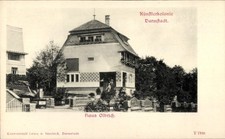 Ak Darmstadt in Hessen, Künstlerkolonie, Haus Olbrich - 11308440