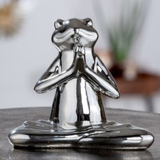 Frosch "Henry" Silber H: 20cm