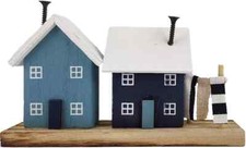 2 kleine, maritime Holz