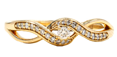 Naturdiamant rund 14k - ct,