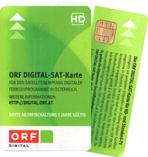 ORF Digital HD / IRDETO / Sat-Karte Smartcard / Freigeschaltet bis Jänner 2031