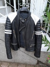 Original Moto Cuir Motorrad Lederjacke Gr 48 