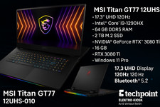 ? MSI Titan GT 77 | 17" | 4K | i9 12th - RTX 3080 Ti - 64GB/2TB Gaming Laptop ✅