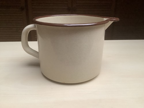 Original ddr emaille milchtopf - ddr,