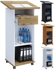 Holz Stehpult Rednerpult Stehtisch Rollen Melta