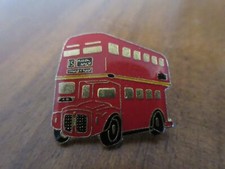 Pin London Bus red bus 