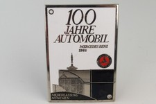 Auto Emaille Plakette - 100 Jahre Mercedes Benz  - car badge - 1986