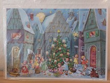 Alter nostalgischer Adventskalender, original eingeschweißt - mit GLITZER