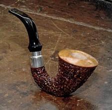 Pfeife Brebbia First Calabash 1997, gestrahlt, neu/ungeraucht - Privatsammlung