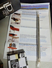 Messerständer LIGURIA DESIGN OVP Holzleiste+Metallstab+Marmotblock Italien