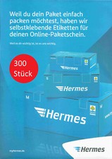 300 Hermes Versandetiketten Aufkleber selbstklebend zum bedrucken A4