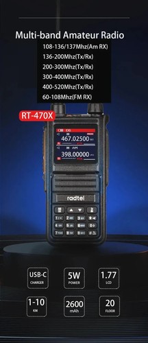 Radtel 470x band - radtel, rt-470x