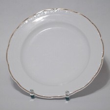 Kuchenteller mit Goldrand Apulum Fine Porcelaine Porzellan