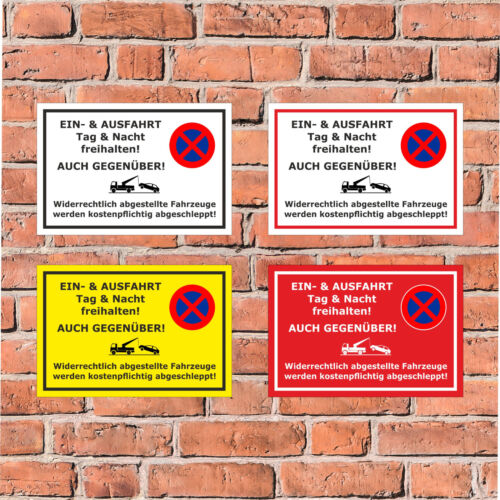 Schild parken verboten ein - schild,