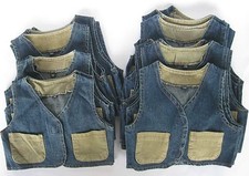 60x Kinder Weste Jeans Gr