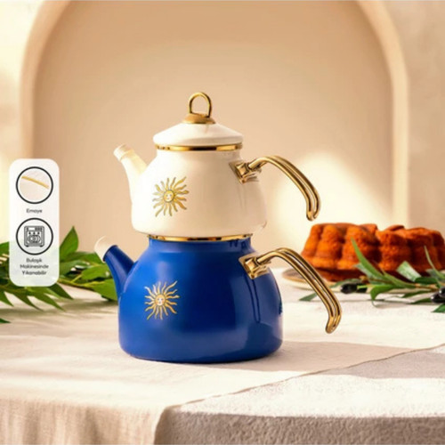 Emaille teekanne set türkisch - teekanne,