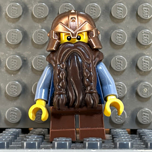 Lego minifigur dwarf fantasy - minifigur,