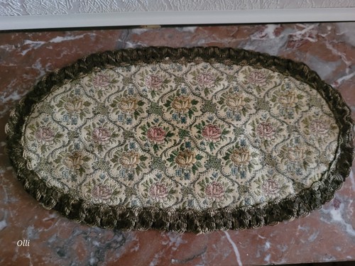 Vintage gobelin zierdeckchen - vintage,